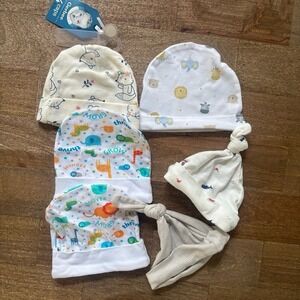 Baby Boy Newborn Beanie Bundle
